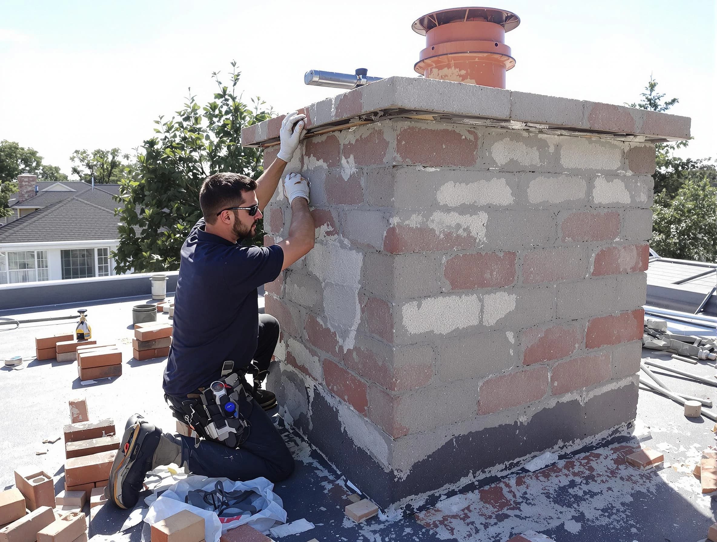 Advanced chimney repair process by Brook Highland Chimney Sweep in Brook Highland, AL