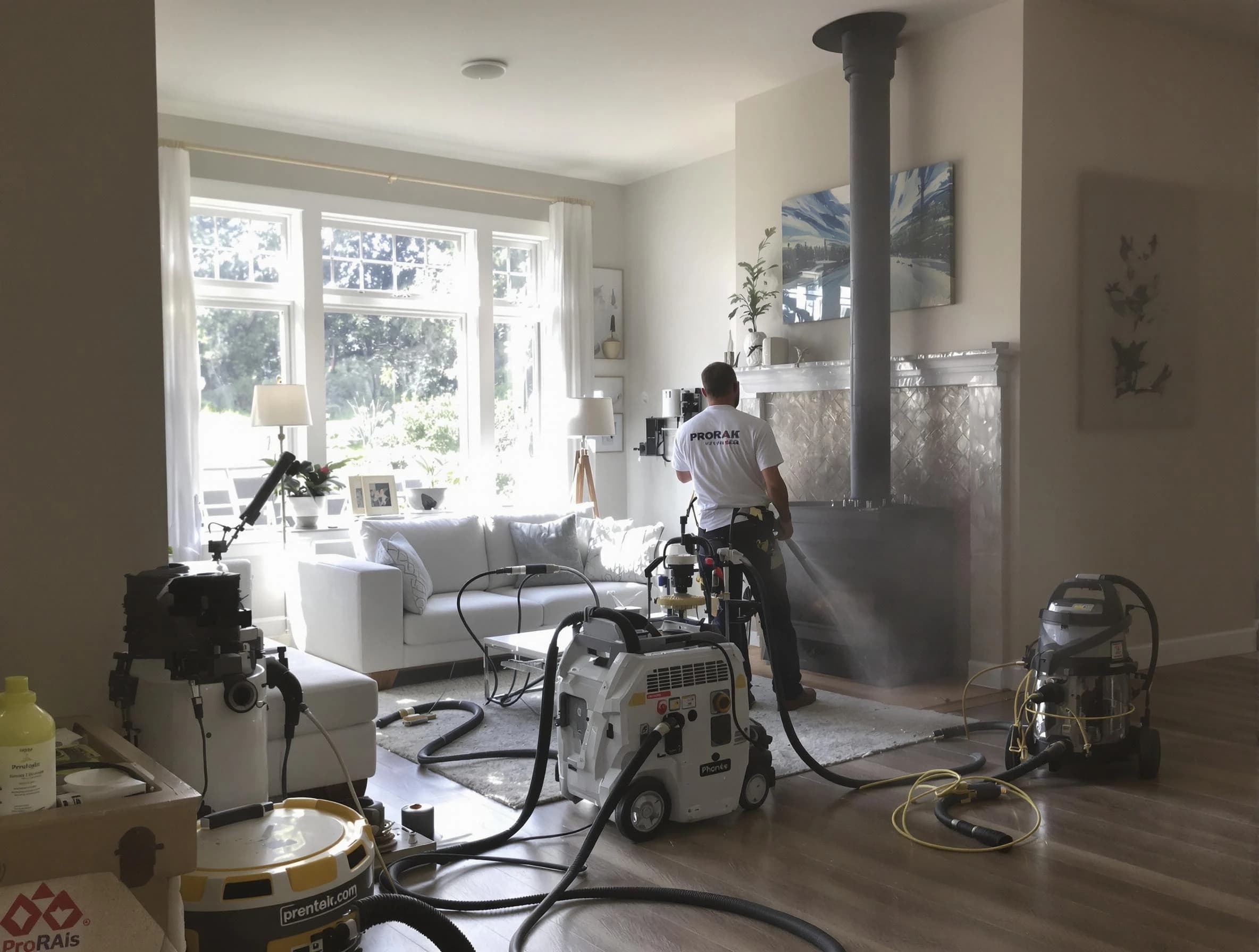 Soot removal service by Brook Highland Chimney Sweep for a fireplace in Brook Highland, AL