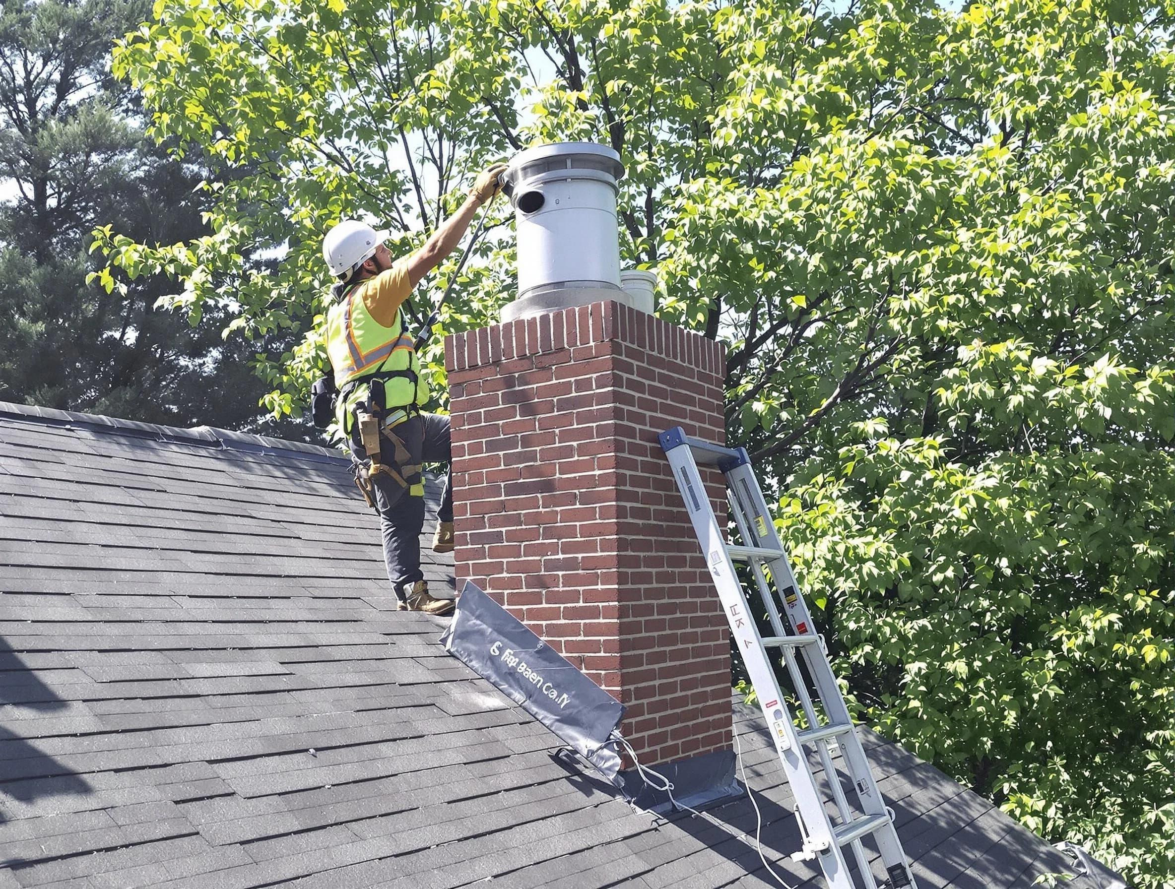 Chimney liner inspection by Brook Highland Chimney Sweep in Brook Highland, AL