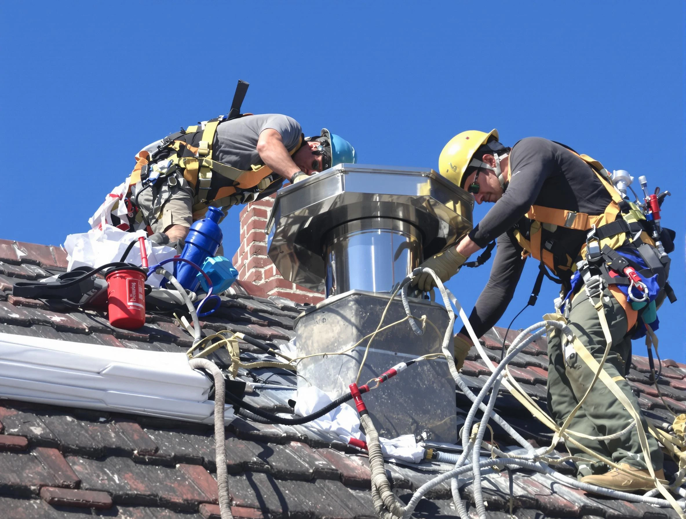 Protective chimney cap installed by Brook Highland Chimney Sweep in Brook Highland, AL