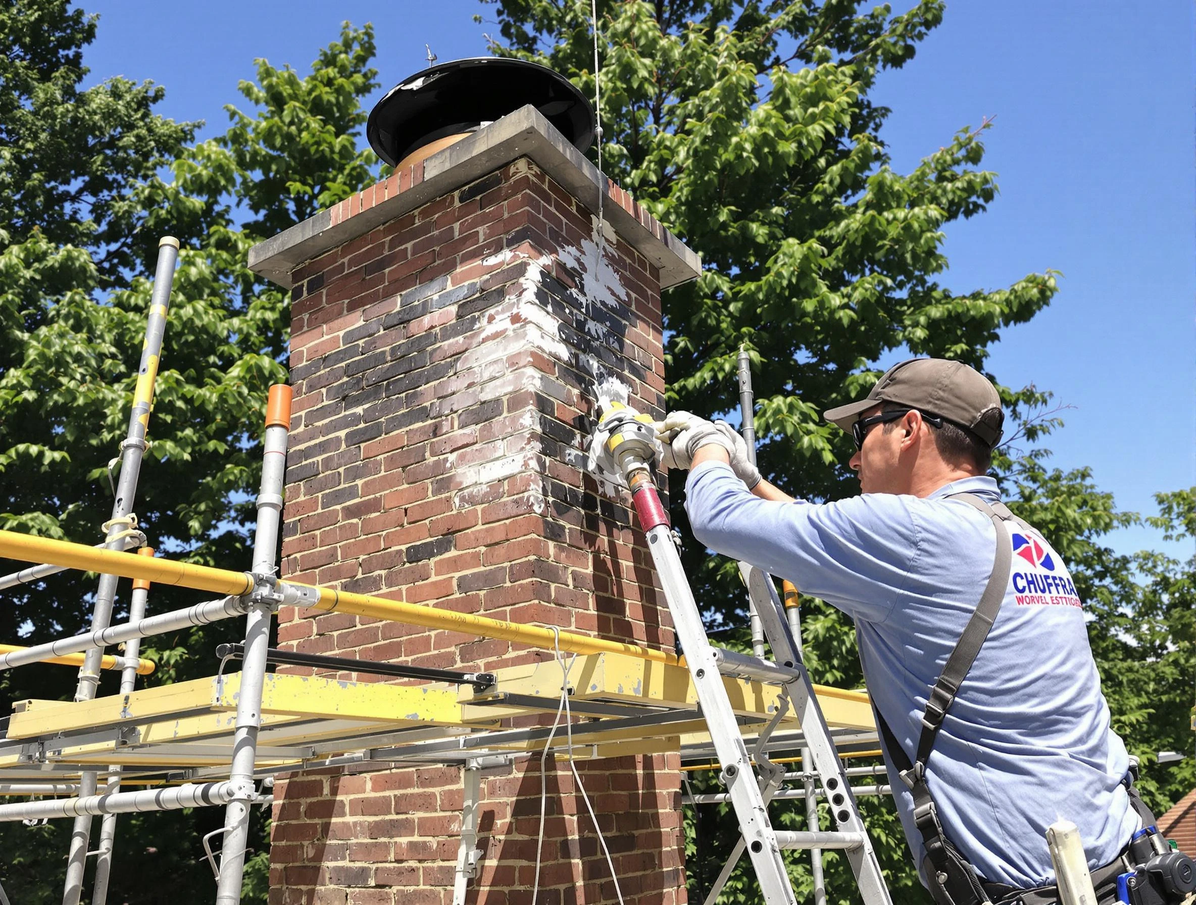 Structural chimney repair by Brook Highland Chimney Sweep in Brook Highland, AL